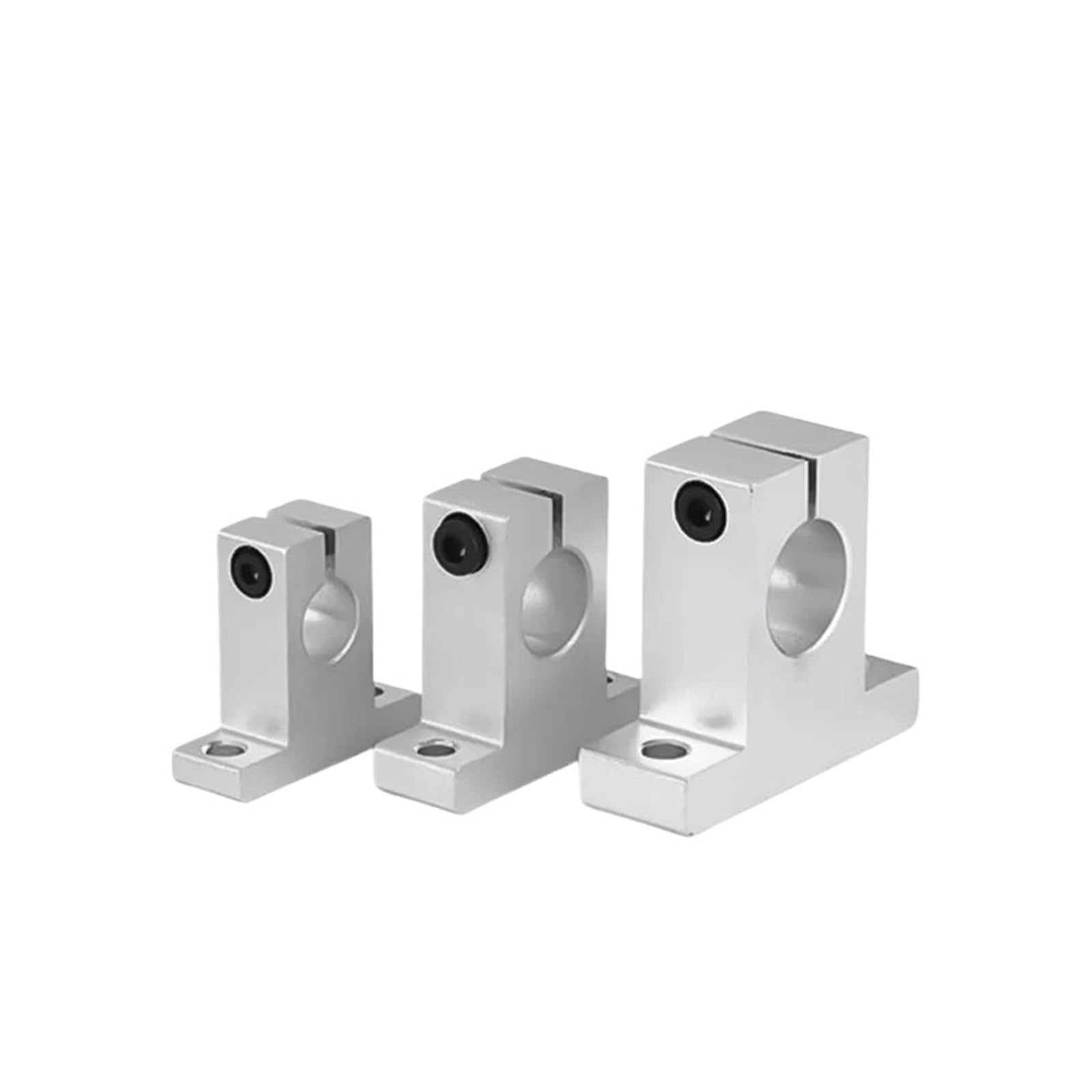 Support d'arbre linéaire SK8 en alliage d'aluminium pour routeur CNC, lot de 4 pièces