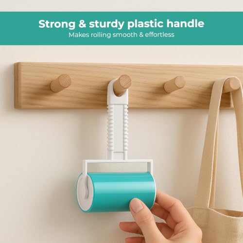 Image of Lifelong Washable Reusable Lint Roller | Pet Hair Remover for Clothes, Sofa,Carpet & Car Seats | Sticky Gel Lint Remover for Dust, Fur, Hair & Crumbs | Portable, Eco-Friendly, No Refills Required