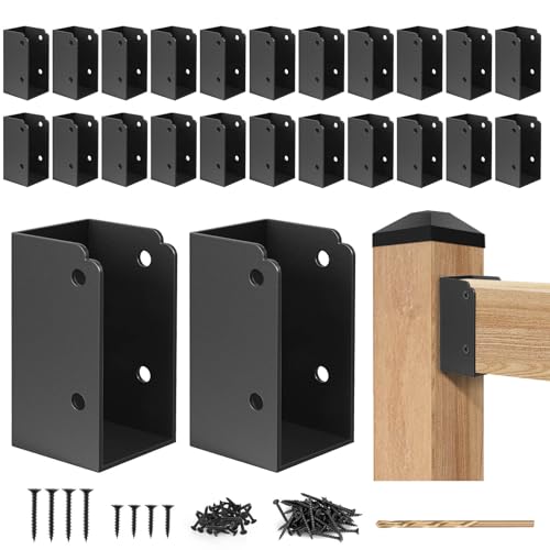 Eapele 24-Pack Heavy Duty Steel Deck Railing Bracket