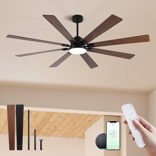 Smart Ceiling Fan with Light WiFi & Remote 72
