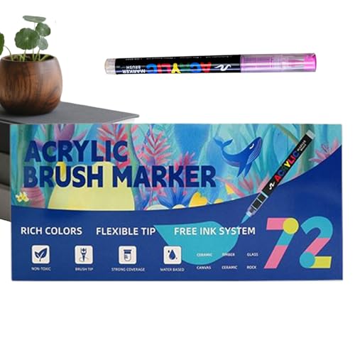 Feutres à peinture acrylique pour la décoration de table de fête et activités manuelles d'école