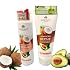 Talaypu Extra Strength Damage Remedy Shampoo & Conditioner, Silicon-Free Formula, 100% Natural Active Ingredients, Coconut & Avocado milk Oil Shampoo for Dry, Frizzy or Coarse Hair.