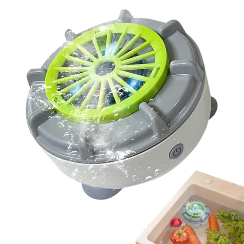 de Verduras | Tazón Limpiador de Verduras portátil - Purificador eléctrico de Alimentos máquina de Limpieza automática para Lavar Carne, mariscos, Ensalada, Bayas, preparación de Comidas