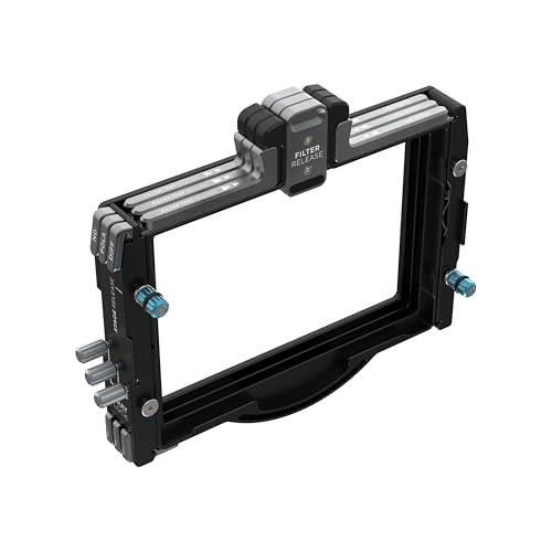 KONDOR BLUE | Triple Tray Stage Kit | Matte Box Add-Ons, Adjustment knobs are Captive/toolless, pivoting Magnetic Filter Catches, Magnetic Filter Tags, & Premium Filter Trays