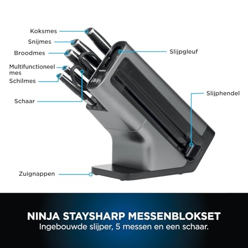 Ninja Foodi StaySharp K32006EU Messenblok, messenset, roestvrij staal - Afbeelding 5