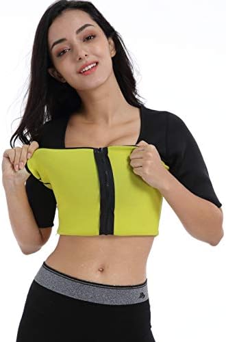 Ausom Hot Womens Slimming Shaper T Shirt Thermo Exercise Workout Sauna Suit Abdominal Trainer Body Fat Burner for Weight Loss