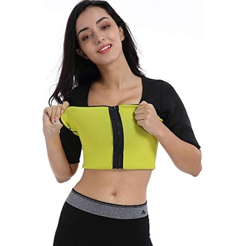 Ausom Hot Womens Slimming Shaper T Shirt Thermo Exercise Workout Sauna Suit Abdominal Trainer Body Fat Burner for Weight Loss Cover
