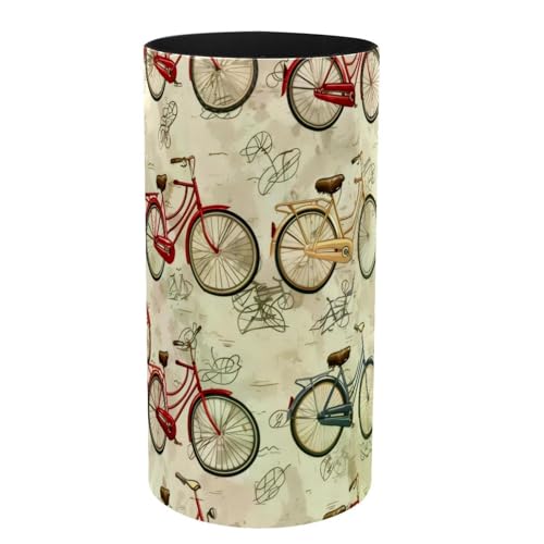 VAPOKF Porte-stylos pour bureau, boîte à musique, pot à crayons, pinceaux de maquillage, rangement de fournitures de bureau, organisateur pour la maison et le bureau – Vélos vintage