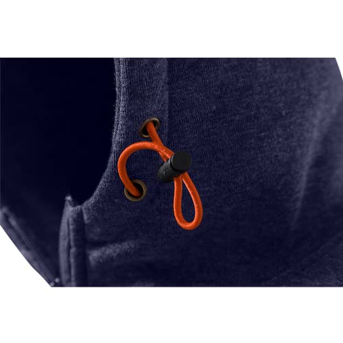 Kroivil Men Hoodies Casual Hoodies for Men with Zip Pockets Full Zip Long Sleeve Sweatshirt Sports Hooded Jacket Navy Blue