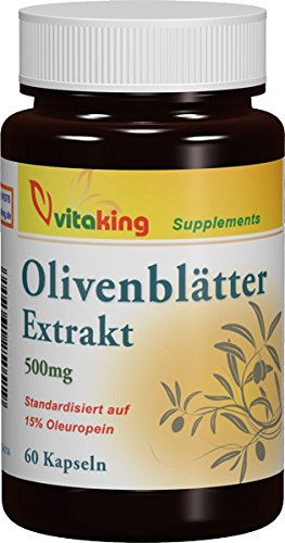 Preisvergleich Produktbild Olivenblatt Extrakt 500mg, Oleuropein 75mg (60 Kapseln)