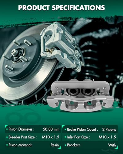 Image of SCITOO 18B4919 18B4918 Disc Brake Calipers Assembly with Bracket Fit For Cadillac 2008 2009 2010 2011 2012 2013 2014 2015 2016,For Chevrolet 2007-2017,For GMC 2007-2017