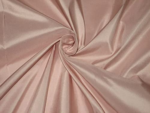 Pure Silk Taffeta Fabric Soft Pink 54" - Hobbies,Home Decor,Sewing,Fashion,Doll Dress,Furnishing,Interior.
