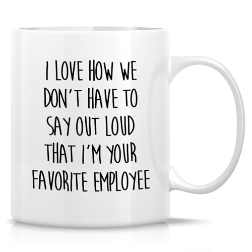 Retreez Funny Boss Mug, I'm Your Favorite Employee, Boss Appreciation Gift