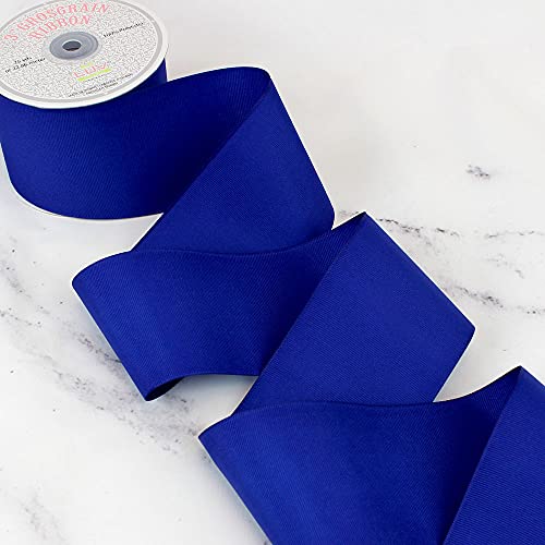 Creative Ideas, 3" Inch Solid Grosgrain Ribbon, 25 Yards, Royal Blue, 25 Yd #TOP2