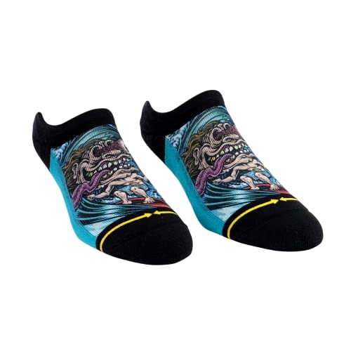 MERGE4 Jimbo Surf Freak No Show Socks for Men and Women Compression Gnarly Surfing Ankle Height Socks
