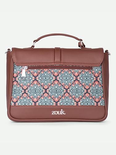 Image of ZOUK | Women's Vegan Leather | Stylish Handbag with Adjustable Strap, Top Handle |