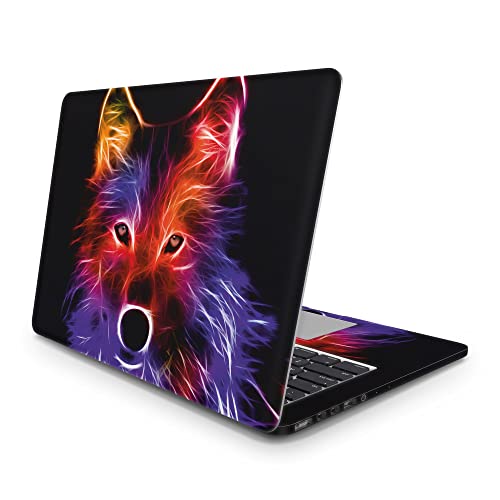 Sticker Master Wolf Etiqueta del Vinilo del portátil de la Piel 13 14 15 Pulgadas del Cuaderno para ASUS Acer HP Lenovo Huawei DELL Msi Toshiba 13 Inch (34x24 cm) Cover