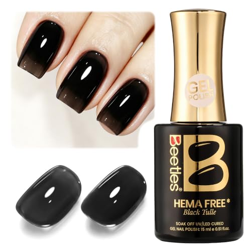 Image of Beetles Black Sheer Jelly Gel Nail Polish