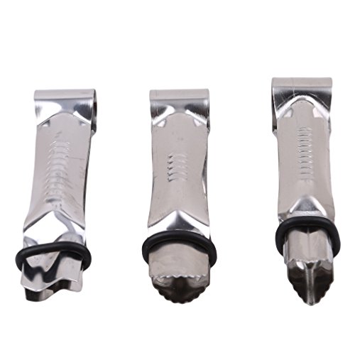 LnLyin Cake Lace Clips 3PCS/Set Stainless Steel Fondant Cakes Curve Mold Baking Decorative Tool DIY