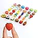 Mr. Pen- Mini Food Pencil Erasers Toy Set, 30 pcs, 3D Mini Puzzle Erasers Toys for Kids Reward, Party Favors, Non-Toxic & Safe for Children, No Smudge, Easter Egg Fillers