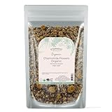 Starwest Botanicals Organic Chamomile Flowers Whole - Dried Loose Leaf Herb for Tea, Herbal Lotions, & Baking, Sourced from Egypt, Certified Kosher, Non-GMO - 4 oz Pouch