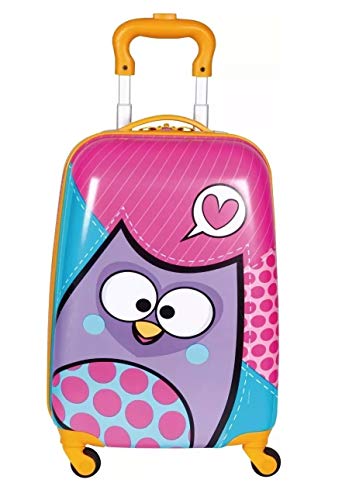 Kit Malinha Mala Escolar Corujinha Bubu 4 Rodinhas G Sestini