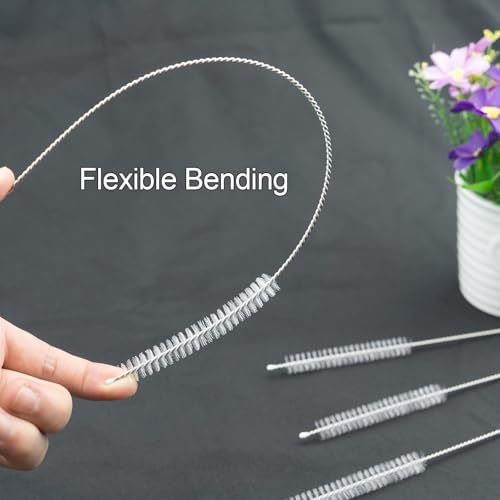 Image of Straw Cleaner Brush for Stanley, 10Pcs Reusable Extra Long Straws Cleaning Brush for 14oz 20oz 30oz 40oz Stanley Mug, Cleaning Brushs for All Plastic, Glass, Stainless and Silicone Straw (Pack of 2)