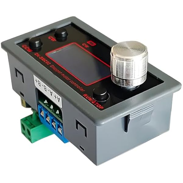 Sterownik silnika krokowego ZK-SMC02 z dwukierunkowym sterowaniem, regulowana prędkość i kąt, komunikacja szeregowa PLC, wyświetlacz LCD, do integracji z silnikami krokowymi 42 57