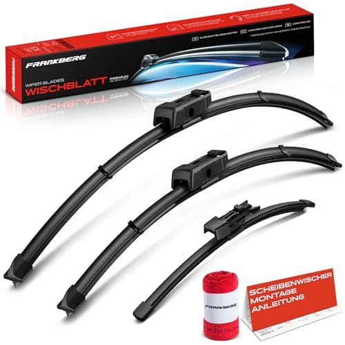 Balais d'essuie-glace Passat 2017 2019 kit complet avant arrière 650 475 325 mm