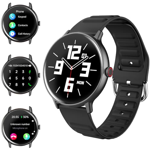 WILLFITME Smartwatch Ultra Uomo Donna con Effettua Risponde Chiamate, 1.43' rotondo 466 * 466 Orologio Fitness Tracker con 100+ Modalità Sport, Sonno, Notifiche WhatsApp, per iOS Android