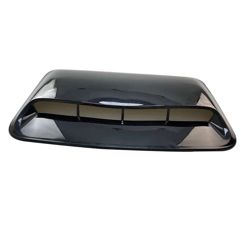 Capó universal decorativo con entrada de aire estilo cuchara de ventilación negra brillante 7