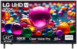 LG 43UA75006LA TV 43 Zoll (109 cm) 4K UHD AI TV (α7 Gen8 4K AI Pr...