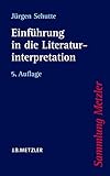 Einführung in die Literaturinterpretation (Sammlung Metzler)