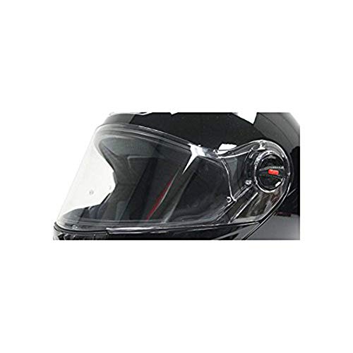 Woljay Motorcycle Helmet Bubble Shield with Flip Adapter for Helmet Chrome