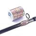 Aventik Fishing Rod Metallic Wrapping Thread for Rod Buliding, 100Yds/Spool 500D 8pcs Winding Line Fishing Pole Repair Kit（8 Pack Color Metallic Thread）