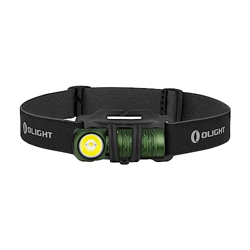 OLIGHT Perun 2 Mini LED Stirnlampe 1100 Lumen 150 Meter, USB Wiederaufladbare EDC Taschenlampe mit Rotlicht, 5 Lichtmodi Wasserdichte Kopflamp mit...