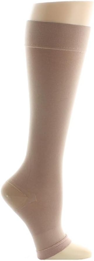 VenoMedical USA 30-40 mmHg Beige Below Knee Open Toe Size: Large