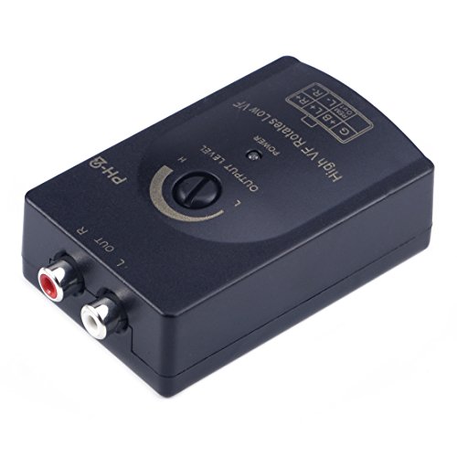 beler Professional 0-2V Car Audio RCA Speaker High To Low Level Summing Line Output Converter & Wiring Adapter