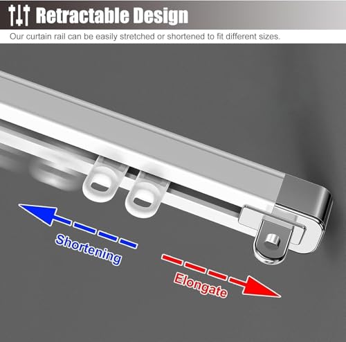 Tringle à rideaux extensible pour résoudre vos problèmes d'espace et de pose - 4