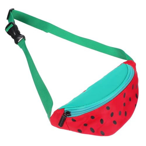 Tofficu Bolso Bandolera para Pequeño Diseño de Sandía, Nylon Resistente y Opción Cruzada para Manos Libres, Adecuado para Salidas de Verano