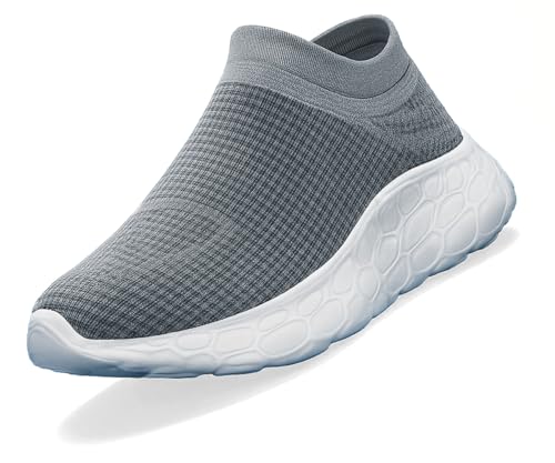 Image of Kraasa Walking Shoes for Men Height Increasing Sports Shoes Ultra Grip Soft Sole Gym Shoes Workout Lightweight Running Shoes for Men