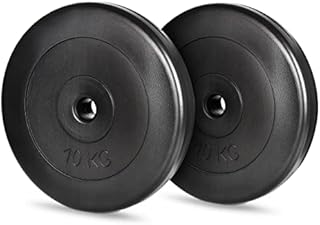 A2Z SPORT 2.5kg / 5kg / 10kg Weight Plates Set - 1 Inch Weight Plates Vinyl Weights Discs - Dumbbell Plates for Home Gym Training - Barbell Plates Bumper Plates for Weightlifting (2 Pack / 4 Pack)