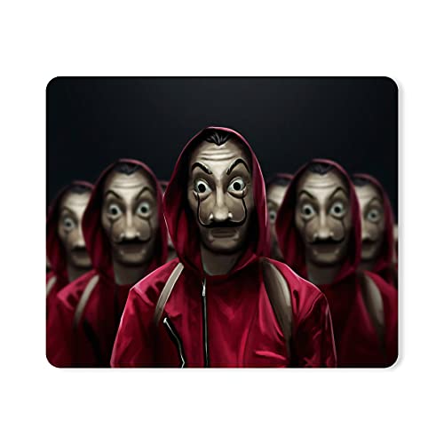 Image of Chiraiyaa Moneyheist Designer Printed Premium Mouse pad with Anti-Skid Base and Smooth Gliding (9 in x 7.5 in)