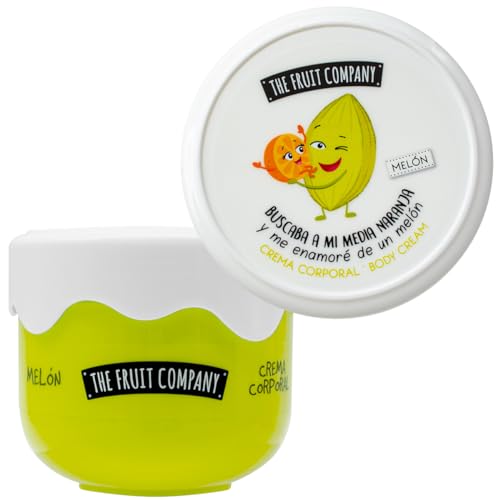 The Fruit Company Crema Corporal MELÓN Efecto Seda 200 ml Hidratación Con Aceite de Aguacate y Manteca de Karité Formula Vegana