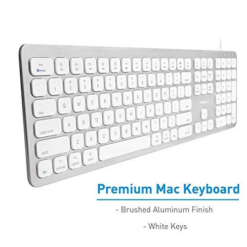 Macally Ultra Slim Mac Keyboard and a 1080P Webcam, Enjoy Clear HD Streaming