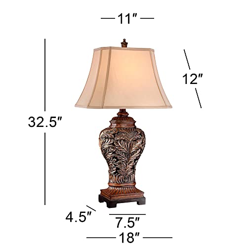 Lámpara de Mesa Rústica 3-Vías 82.55 cm Alta Bronze miniatura 4