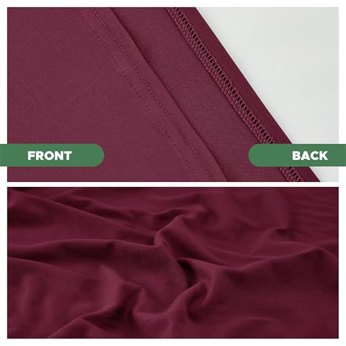 image for Biscaynebay Decorative Box Spring Cover Full & Full XL Size, Burgundy 