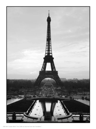 OnTheWall Paris Eiffel Tower Photographic Art Print Poster PDP