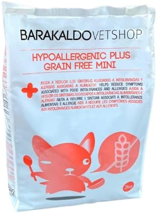 BVS Vet Shop | Diet Mini Razas Pequeñas Hypoallergenic Plus Grain Free para Perros | para síntomas de intolerancias y alergias asociadas a Alimentos | Razas Pequeñas | 3 kg