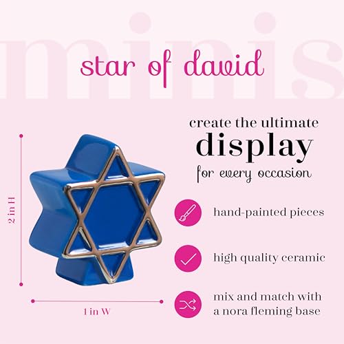 Nora Fleming Star of David Mini A122 decoración de mesa intercambiable boda 3